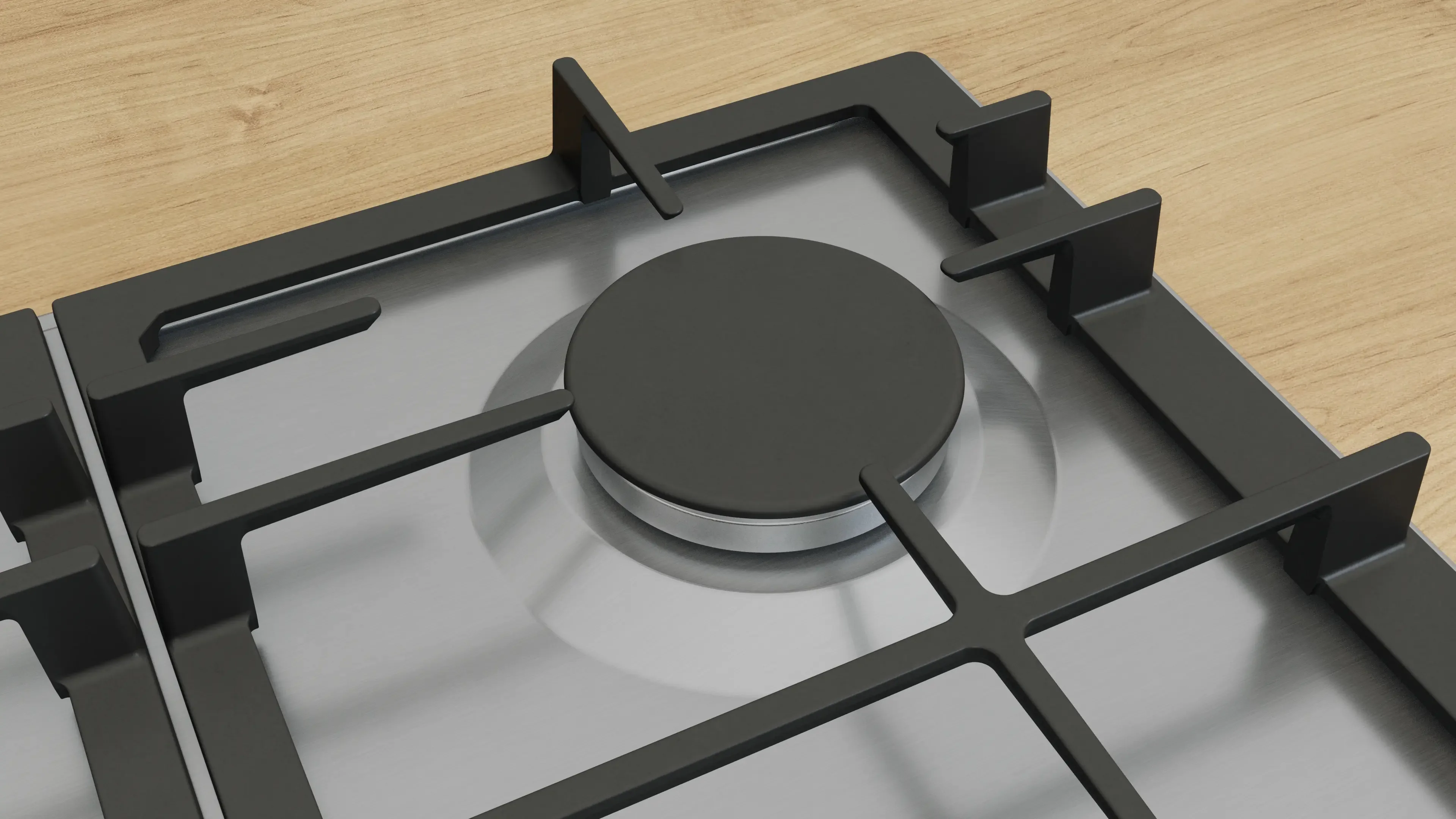 Bosch Series 6 PCP6A5I90 60cm Gas Hob Stainless Steel - Image 5