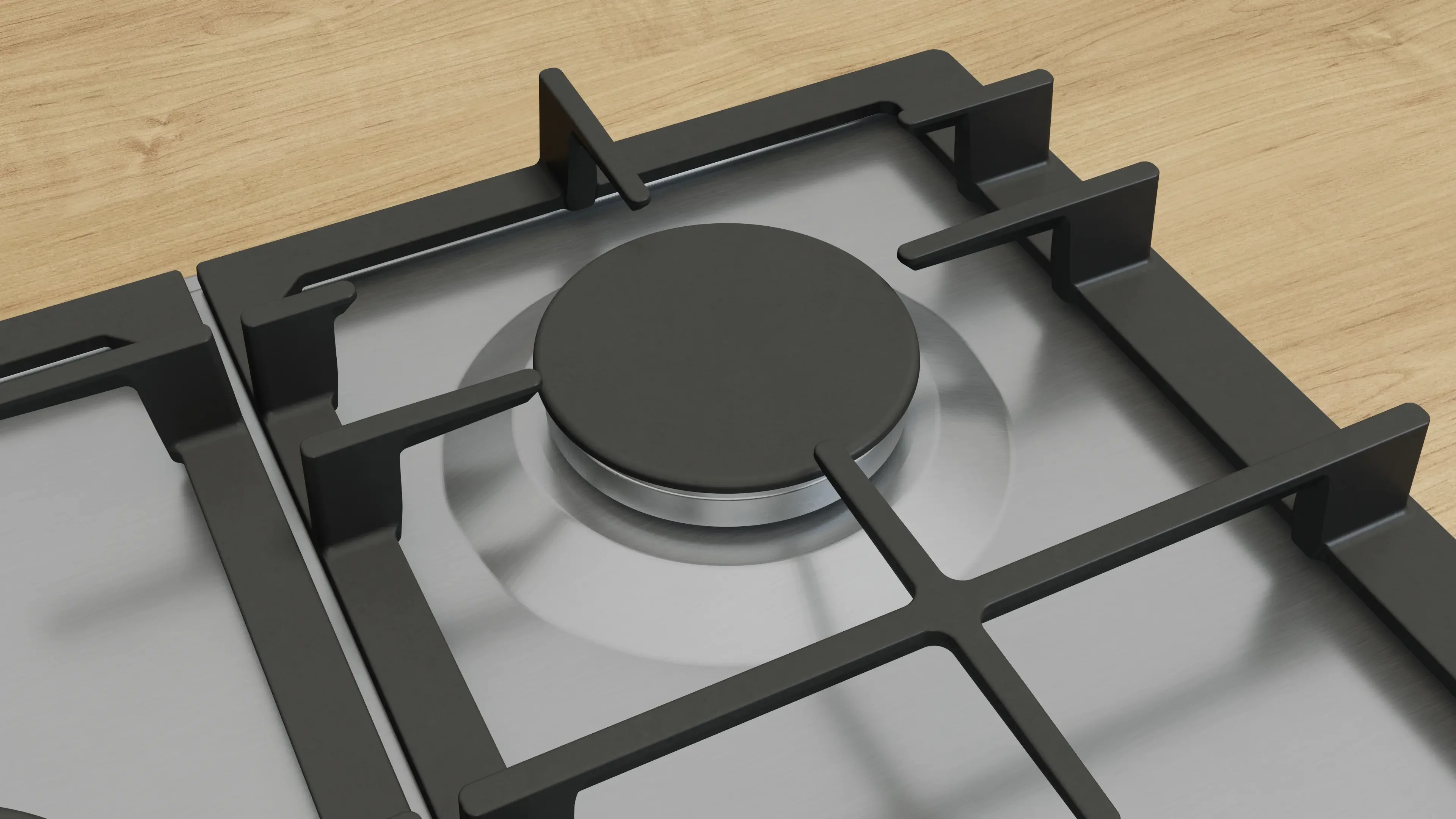 Bosch Series 6 PCQ7A5I90 75cm Gas Hob Stainless Steel - Image 5
