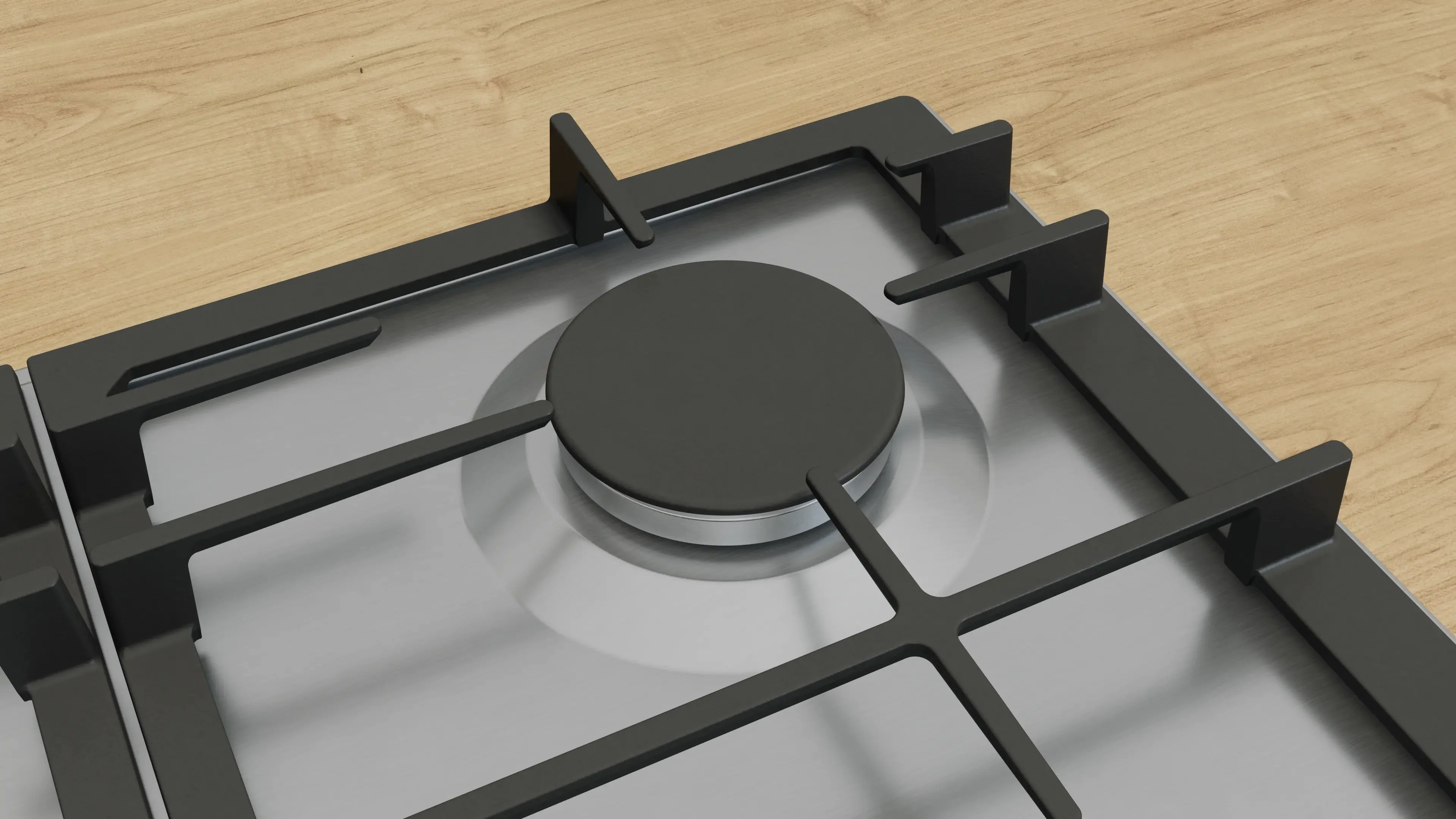Bosch Series 6 PCR9A5I90 90cm Gas Hob Stainless Steel - Image 5