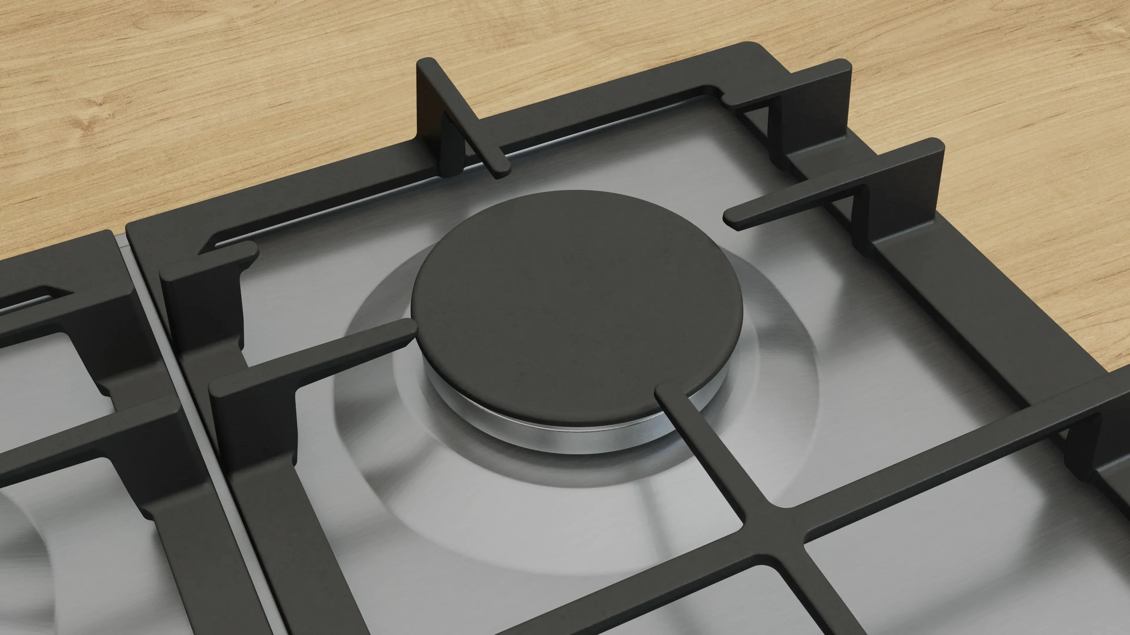 Bosch Series 6 PCS7A5I90 75cm Gas Hob Stainless Steel - Image 5