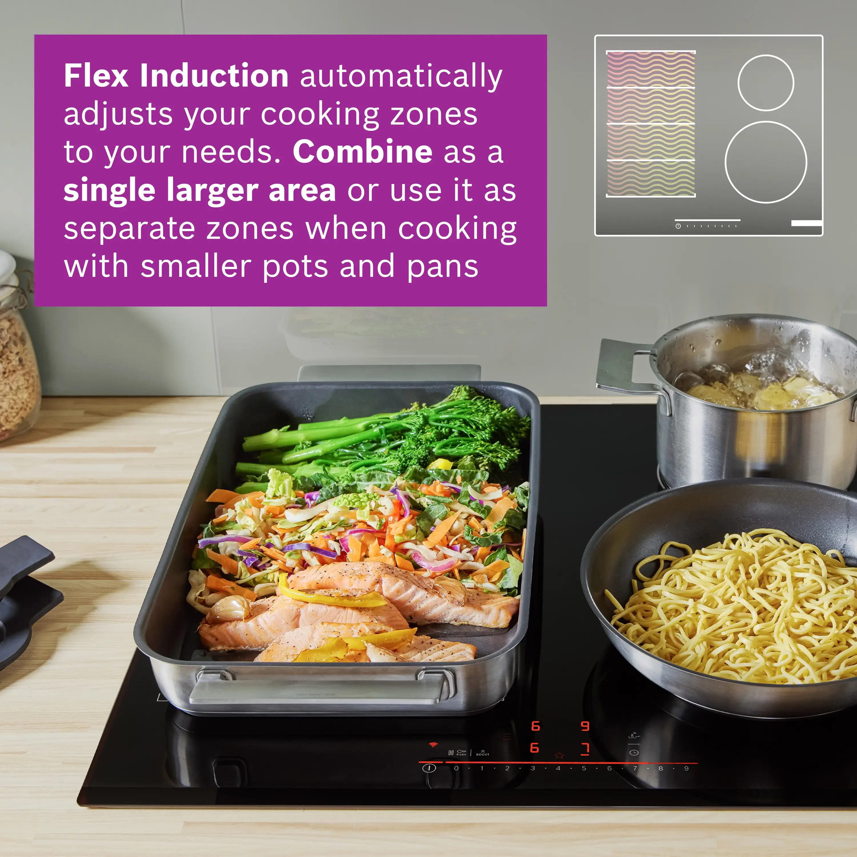 Bosch Series 6 PIX631HC1E 60cm Flex Induction Hob - Image 8