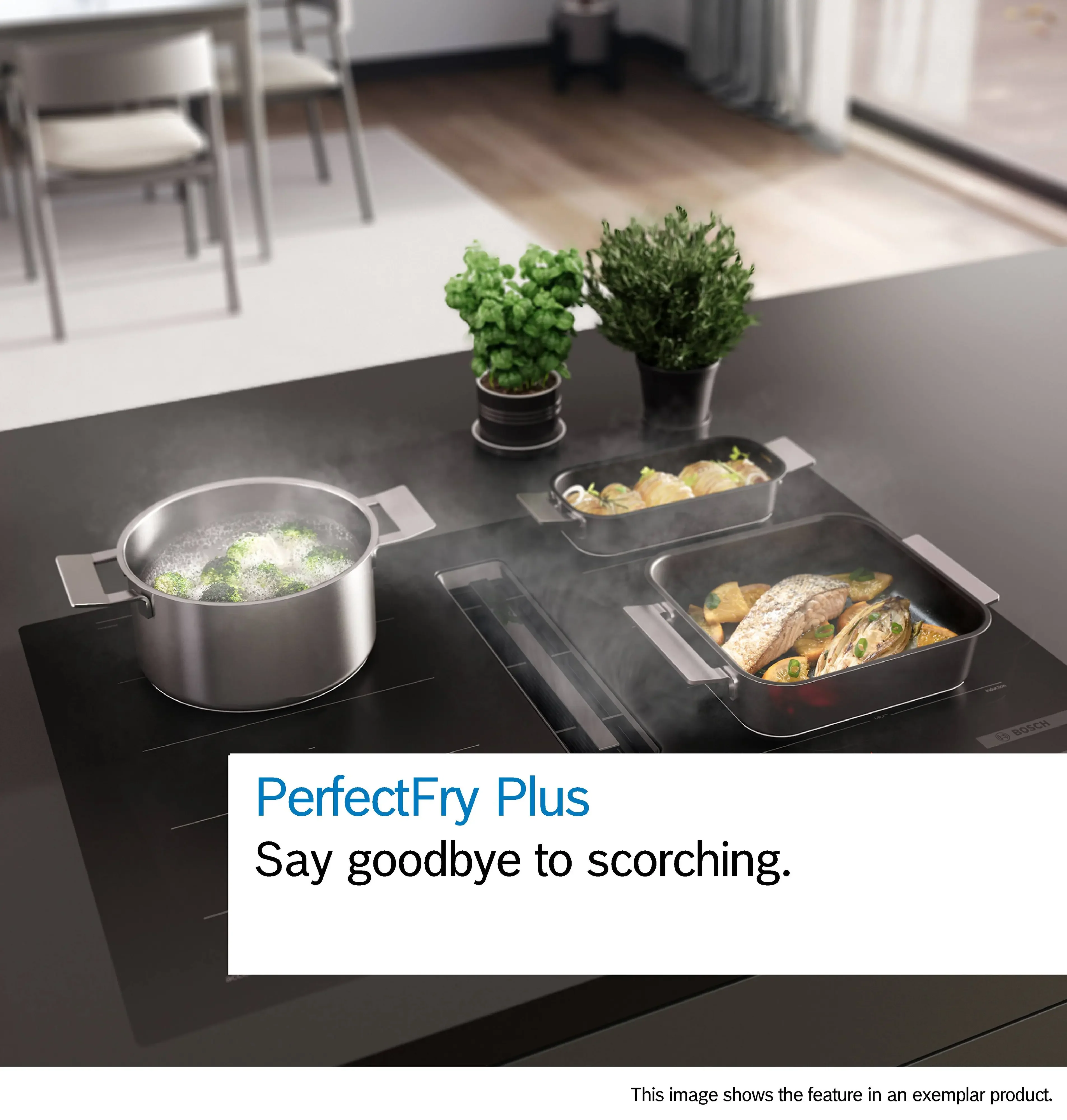 Bosch Series 6 PVQ731H26E 70cm Induction Hob With Integrated Ventilation System - Image 6