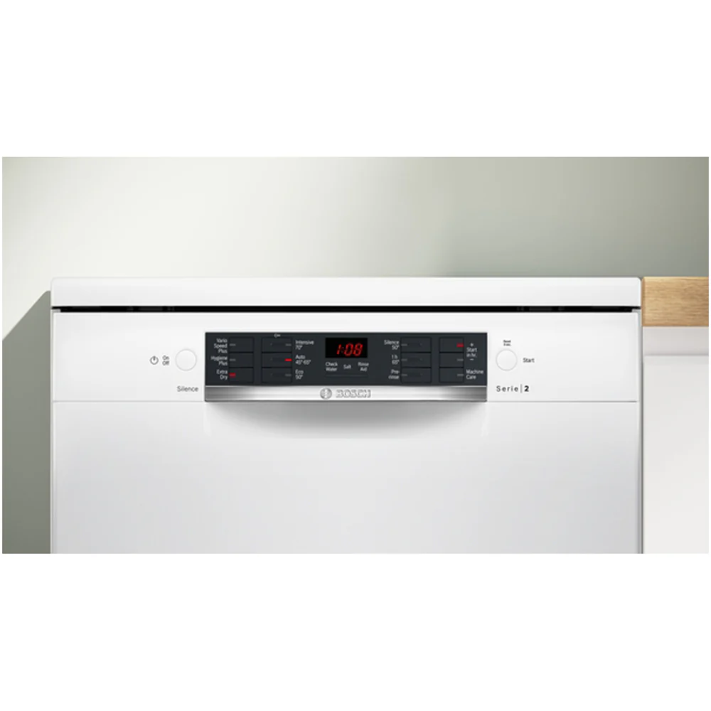 Bosch SMS26AW08G Series 2 Freestanding Full Size Dishwasher 60cm with 12 Place Settings White - Image 2