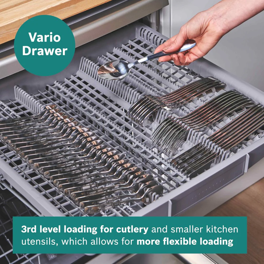 Bosch SMS2HVI67G Series 2 Freestanding 60cm Full Size Dishwasher with 14 Place Settings Silver - Image 8
