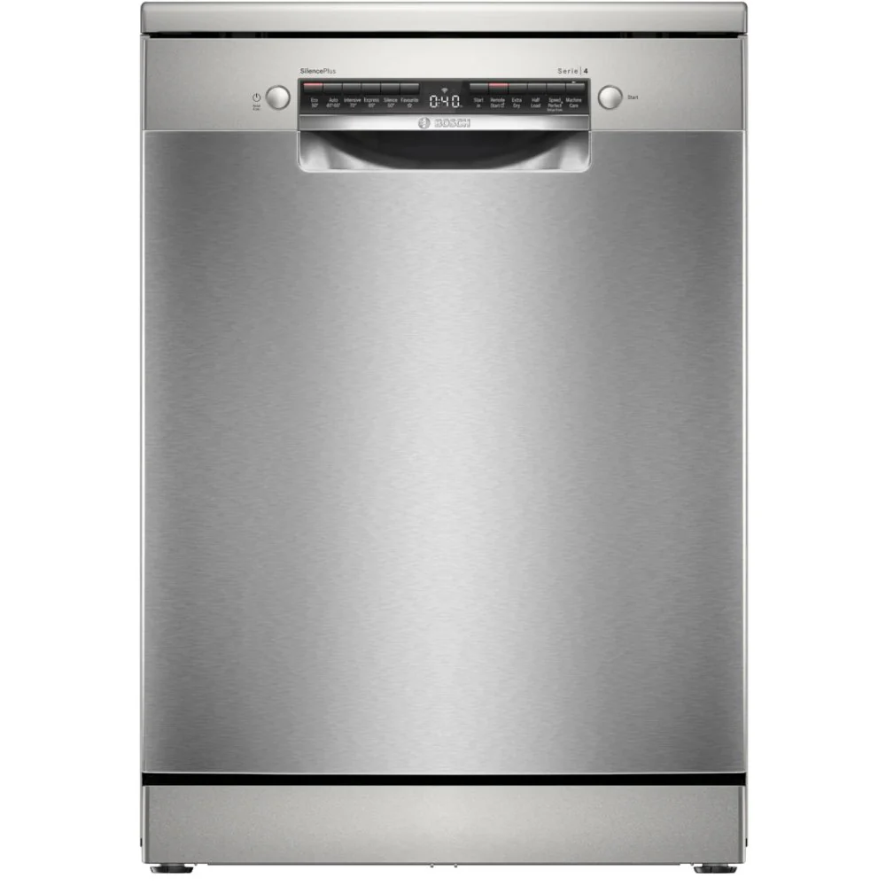 Bosch SMS4EKI06G Series 4 Freestanding 60cm Full Size Dishwasher 13 Place Settings Silver