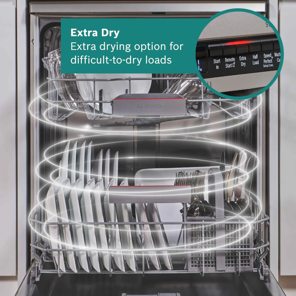 Bosch SMS4EKI06G Series 4 Freestanding 60cm Full Size Dishwasher 13 Place Settings Silver - Image 10