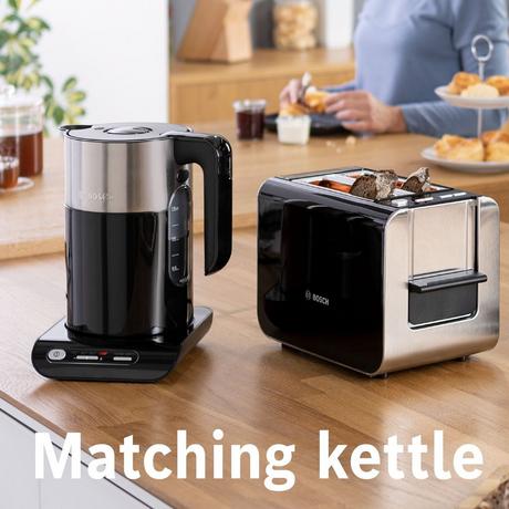 Bosch Styline TAT8613NGB 2 Slice Toaster Black Clearance - Image 4