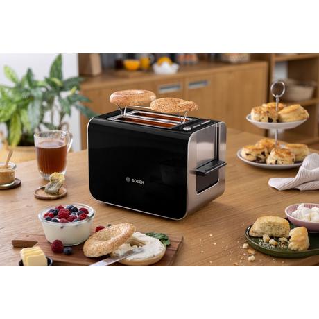 Bosch Styline TAT8613NGB 2 Slice Toaster Black Clearance - Image 8