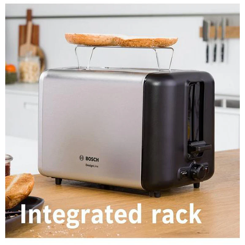 Bosch TAT3P420GB DesignLine 2 Slice Toaster Stainless Steel - Image 3