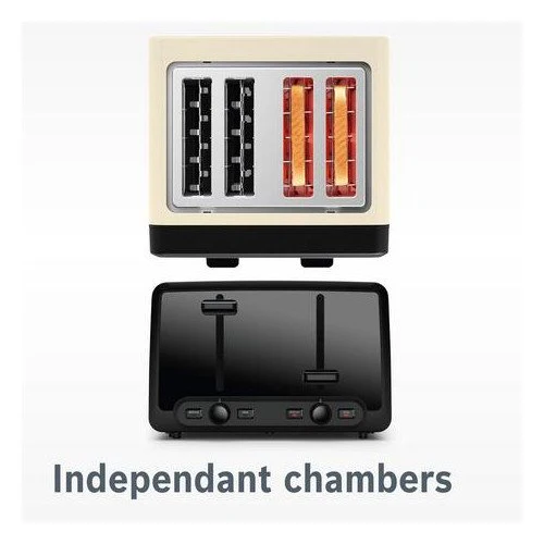 Bosch TAT4P447GB 4 Slot Toaster Cream - Image 3