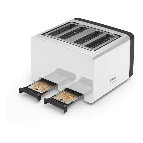 Bosch TAT5P441GB 4 Slice Toaster Crumb Tray In White - Image 4
