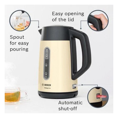 Bosch TWK4P437GB Traditional Kettle Cream - Image 3