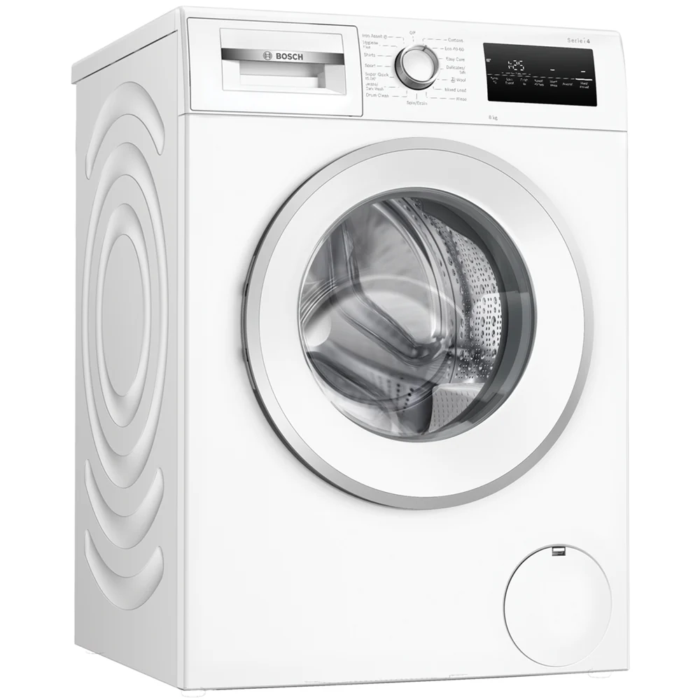 Bosch WAN28254GB Series 4 8kg 1400 Spin Freestanding Front Load Washing Machine White - Image 2