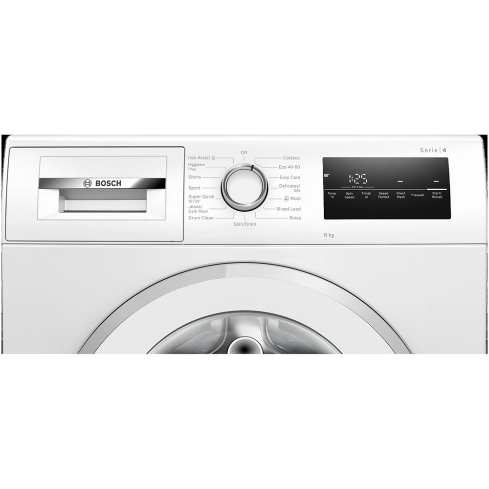 Bosch WAN28254GB Series 4 8kg 1400 Spin Freestanding Front Load Washing Machine White - Image 4