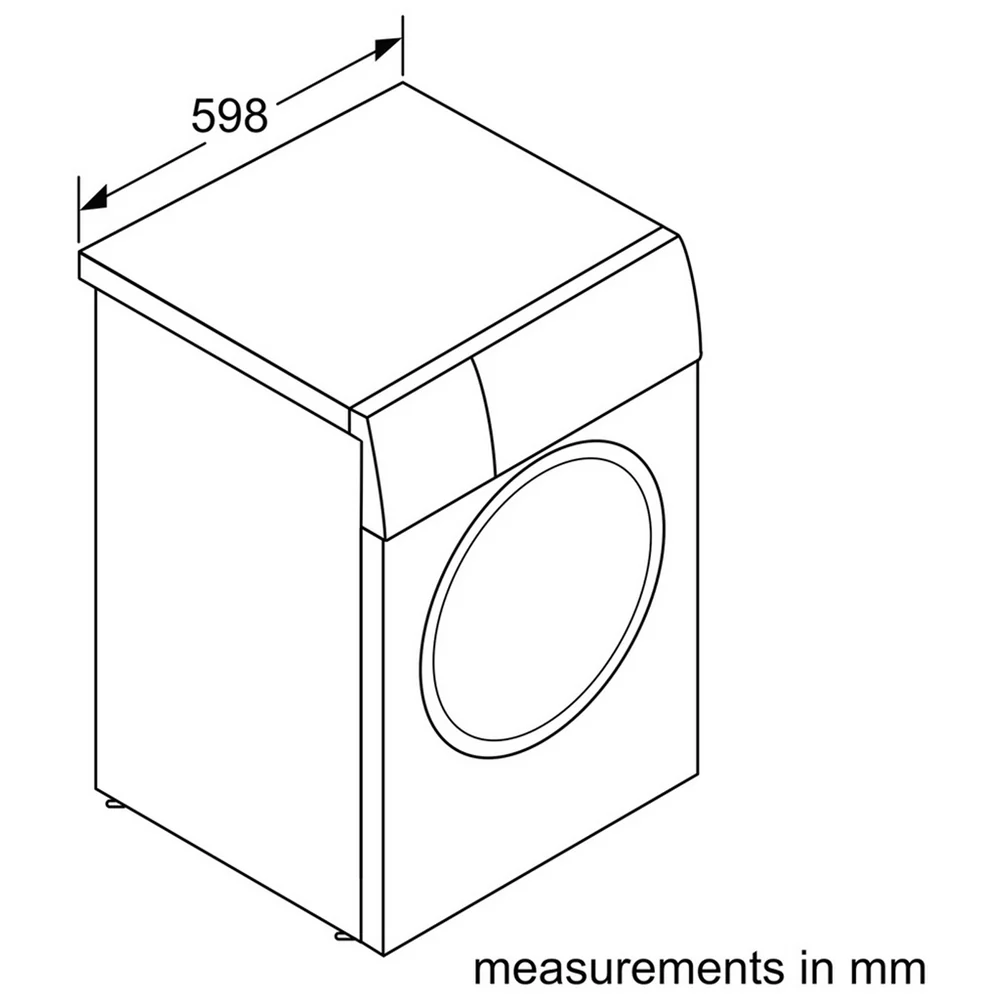 Bosch WAN28255GB Series 4 9kg 1400 Spin Freestanding Front Load Washing Machine White - Image 17