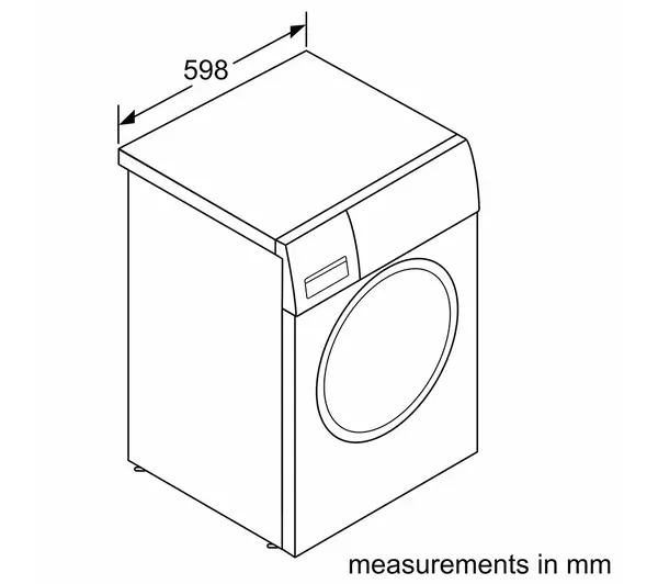 Bosch WGE03408GB Series 2 8kg 1400 Spin Washing Machine White - Image 12