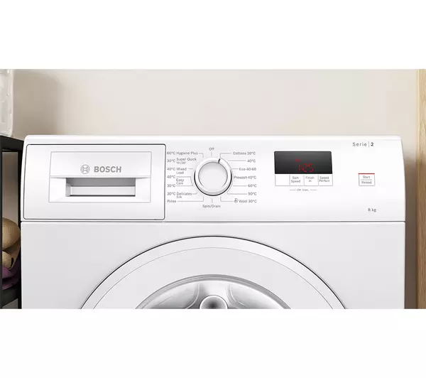 Bosch WGE03408GB Series 2 8kg 1400 Spin Washing Machine White - Image 2
