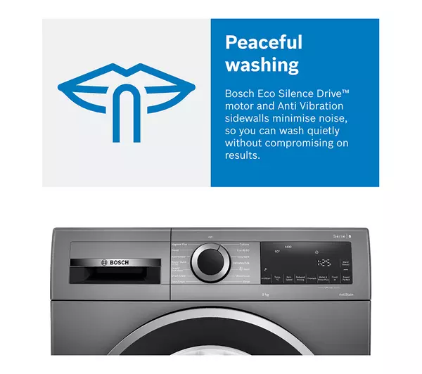 Bosch WGE03408GB Series 2 8kg 1400 Spin Washing Machine White - Image 7