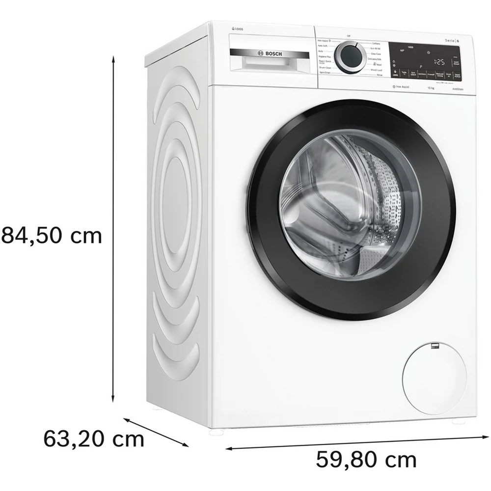 Bosch Series 6 WGG254F1GB 10kg 1400 Spin Washing Machine White - A Rated - Image 2