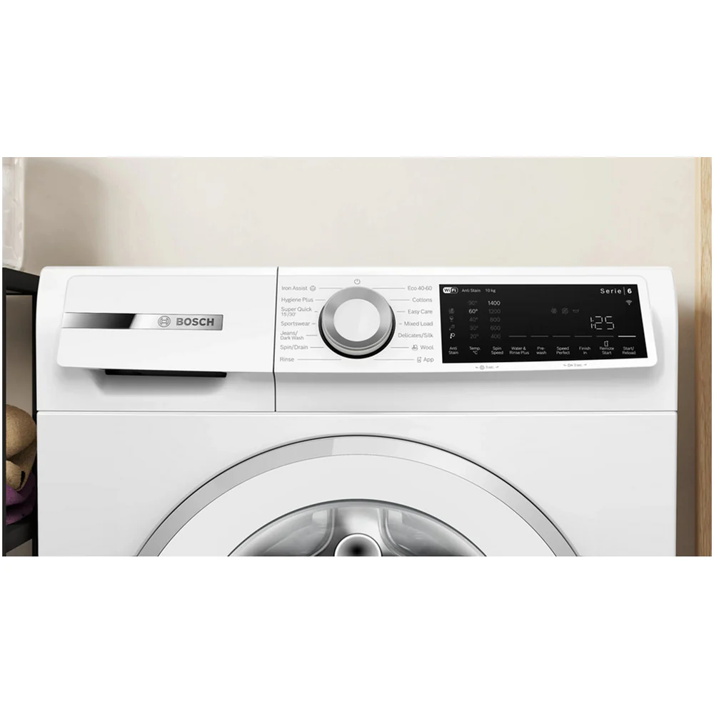 Bosch WGJ25400GB Series 6 10kg 1400 Spin Freestanding Front Load Washing Machine White - Image 2