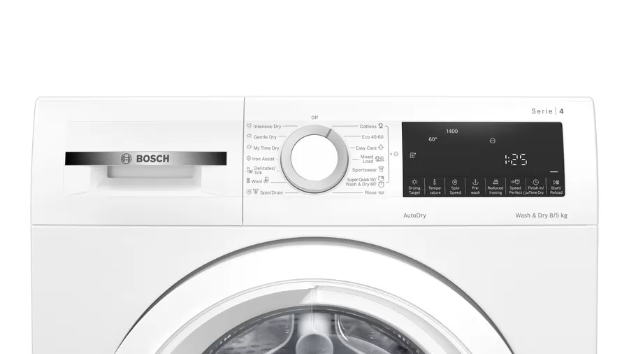 Bosch WNA134U8GB 8kg 5kg 1400 Spin Washer Dryer White - Image 6