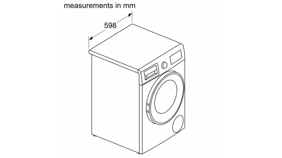 Bosch WNA134U8GB 8kg 5kg 1400 Spin Washer Dryer White - Image 9