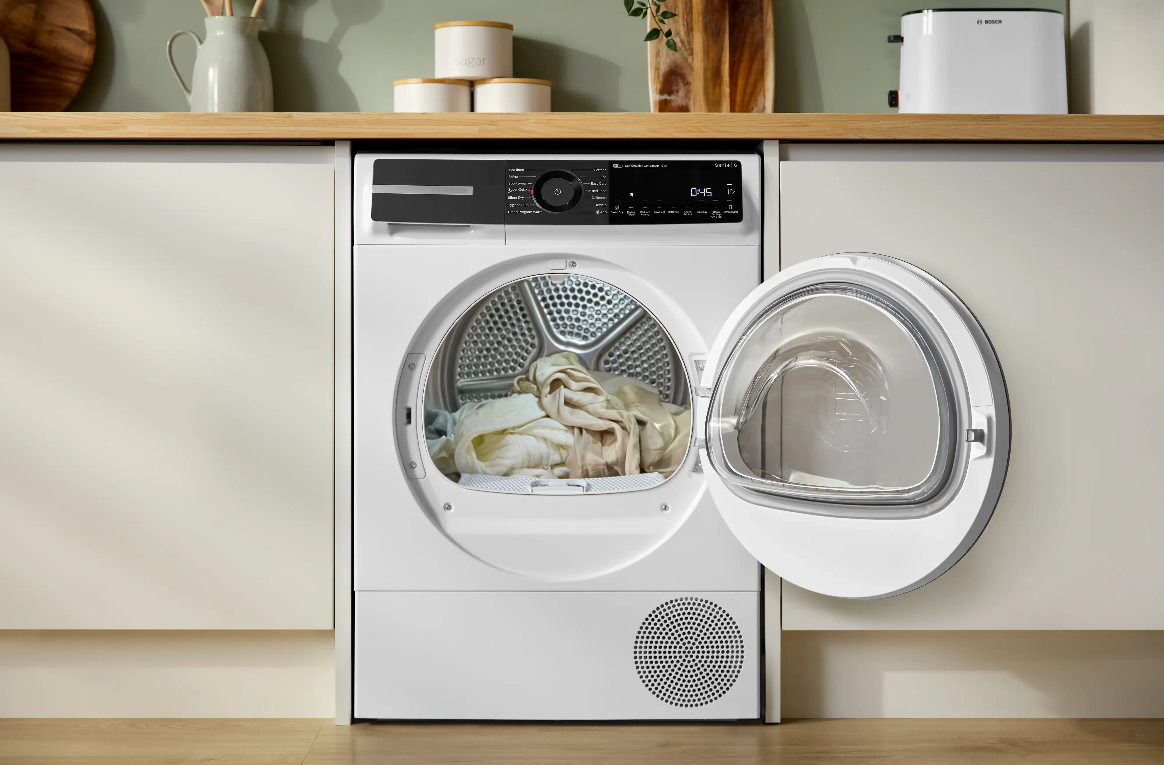 Bosch Series 6 WQH246D9GB Freestanding 9kg Heat Pump Tumble Dryer White - Image 13
