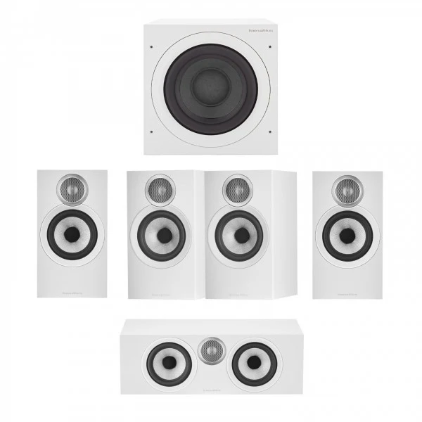 Bowers & Wilkins 607 S3 5.1 Surround Sound Speaker Package White