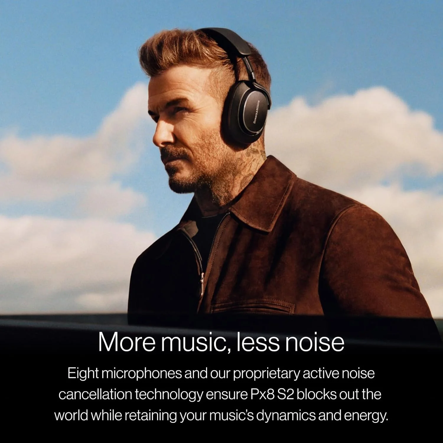 Bowers & Wilkins Px8 S2 Over Ear Noise Cancelling Wireless Headphones - Warm Stone - Image 9