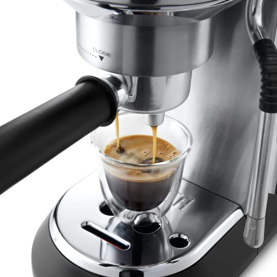 Delonghi EC885.M Dedica Arte Manual Espresso Coffee maker with Milk Frother - Silver - Image 3