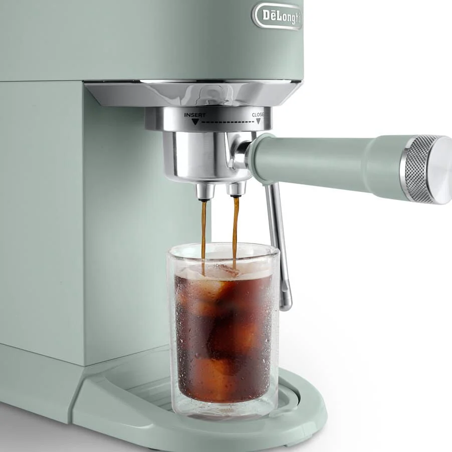 Delonghi EC890.GR Dedica Duo with Advanced Milk Steam Wand Manual Espresso Machine Green - Image 2