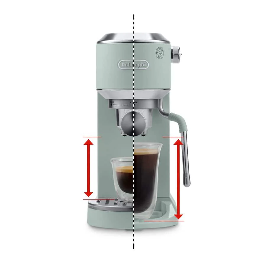Delonghi EC890.GR Dedica Duo with Advanced Milk Steam Wand Manual Espresso Machine Green - Image 3