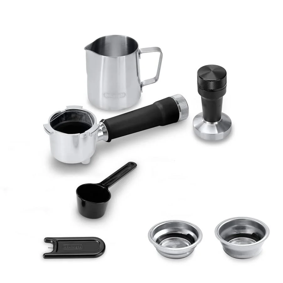 Delonghi EC890.M Dedica Duo with Advanced Milk Steam Wand Manual Espresso Machine Silver - Image 6