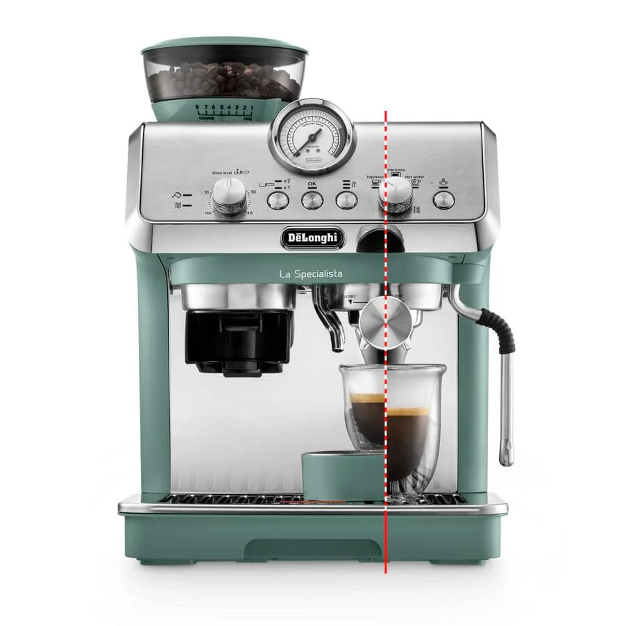 Delonghi EC9155.GR La Specialista Arte Compact Manual Bean to Cup Coffee Machine Green - Image 2