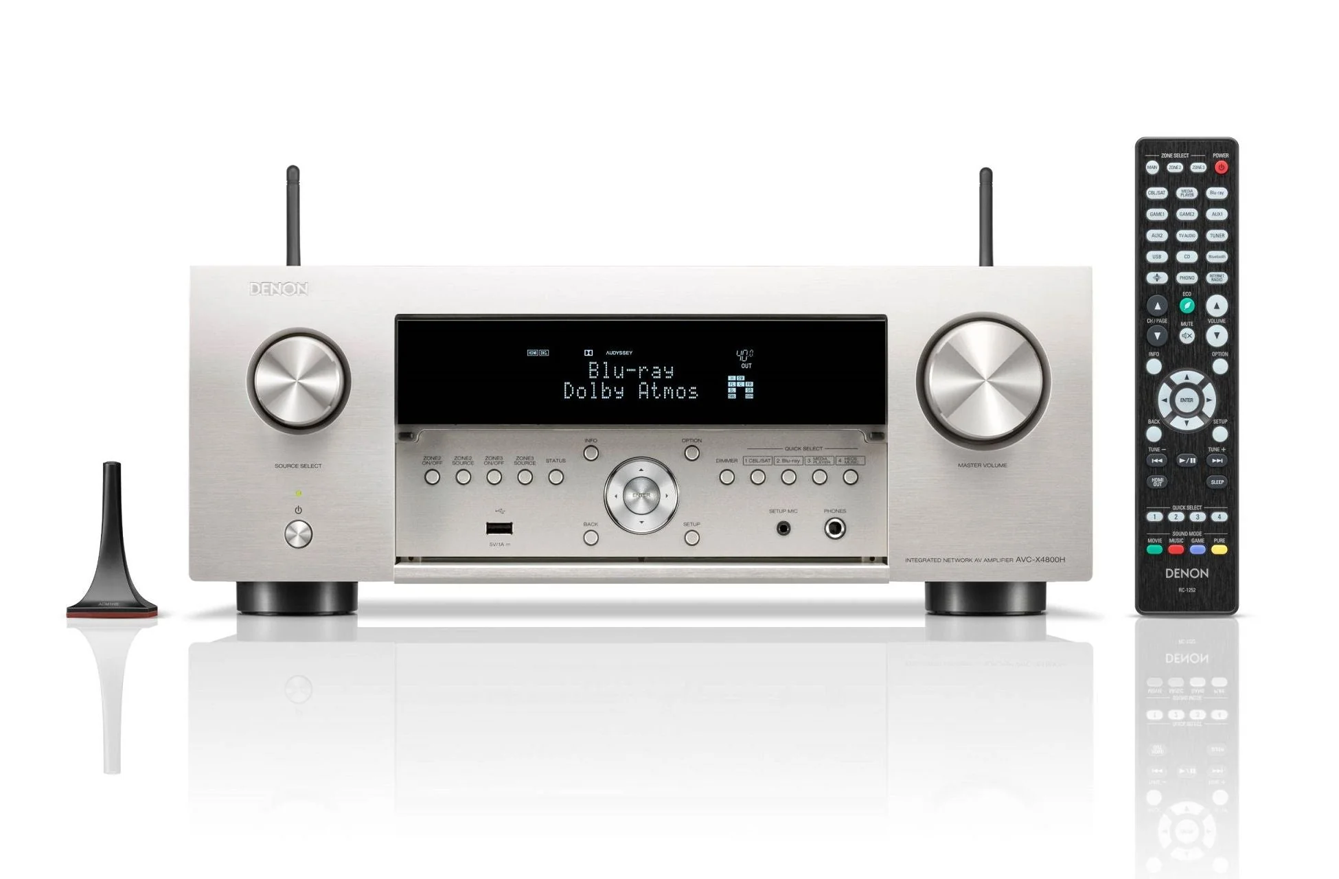 DENON AVC-X4800H 9.4 Channel 8K AV Amplifier - Silver - Image 3