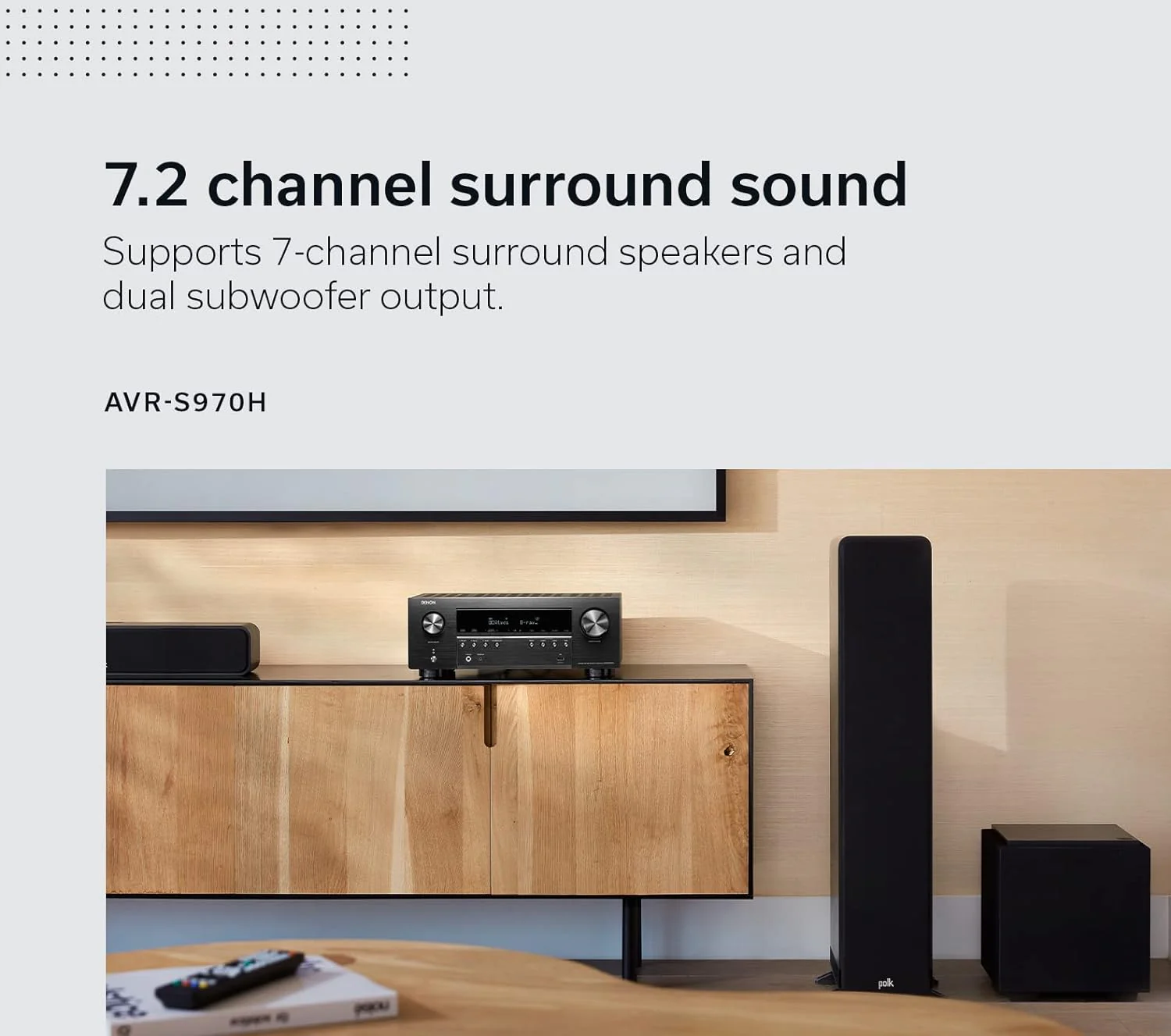 DENON AVR-S970H 7.2 Ch 185W 8K with HEOS Built-in AV Receiver Ex-Display Clearance - Image 7