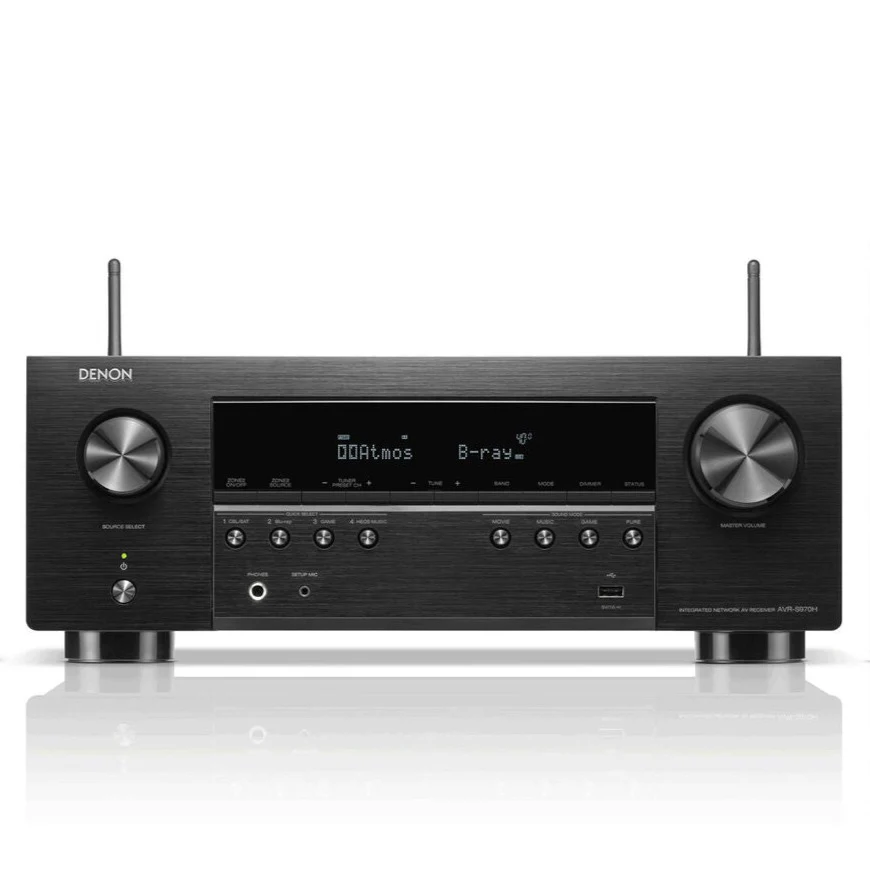 Denon AVRS970H AV Receiver With Wharfedale DX3 HCP 7.1 Speaker Package Black - Image 2