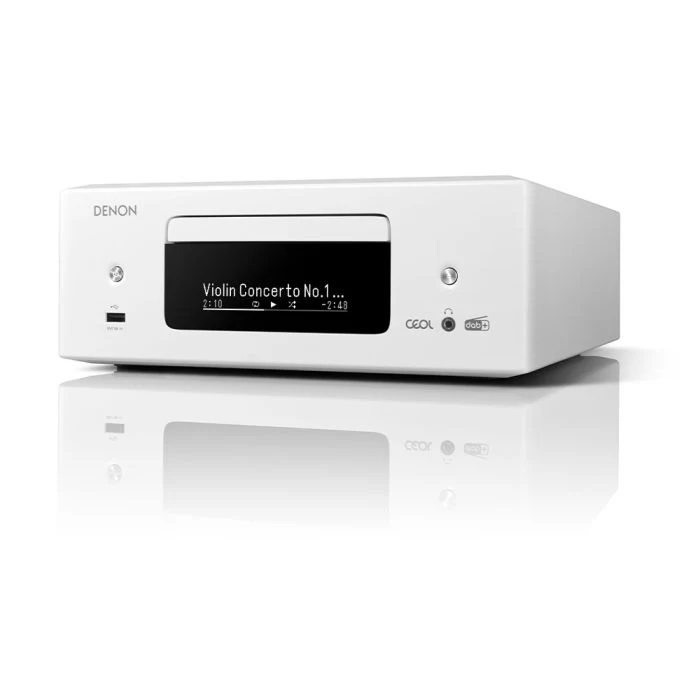 Denon CEOL RCD-N12 DAB+ Hi-Fi System White with Klipsch R-60M Bookshelf Speakers Pair HiFi Package - Image 4