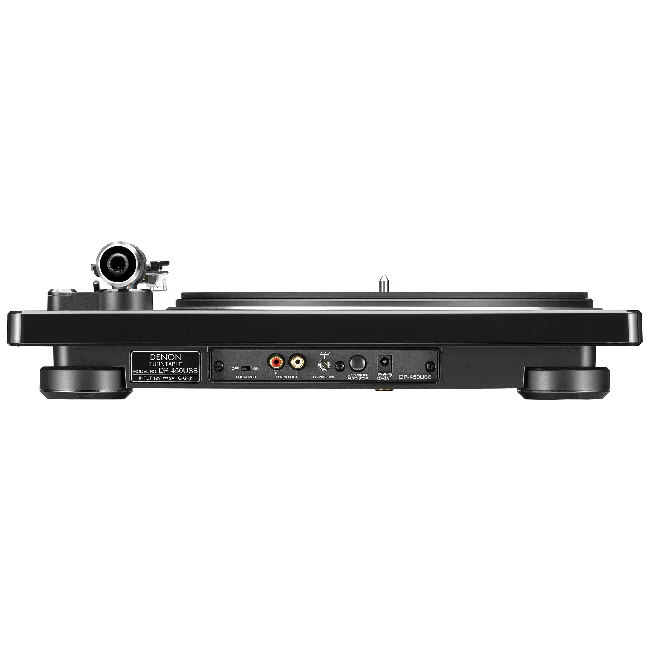 Denon DP450USB Hi-Fi Turntable with original S-Shape tonearm and USB Black - Image 2