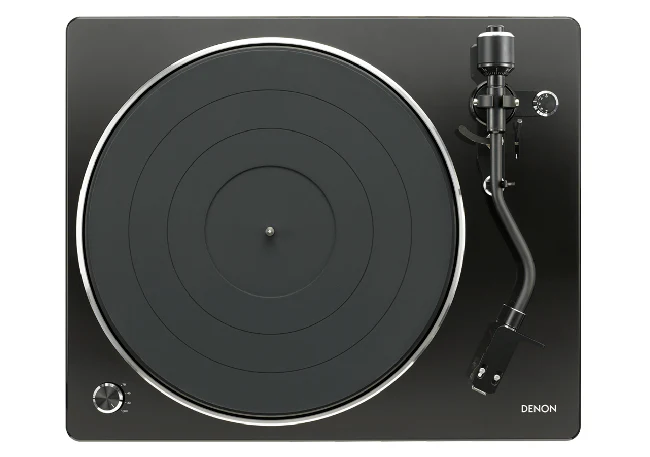 Denon DP450USB Hi-Fi Turntable with original S-Shape tonearm and USB Black - Image 3