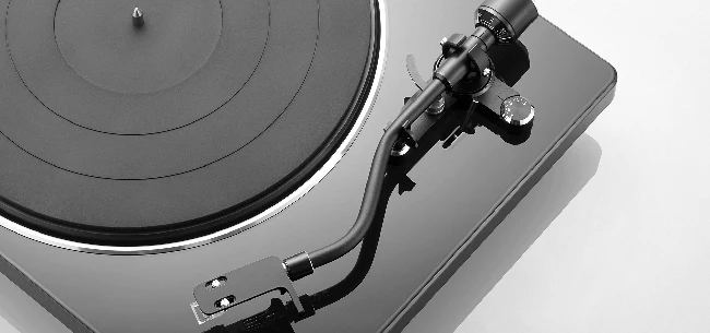 Denon DP450USB Hi-Fi Turntable with original S-Shape tonearm and USB Black - Image 5