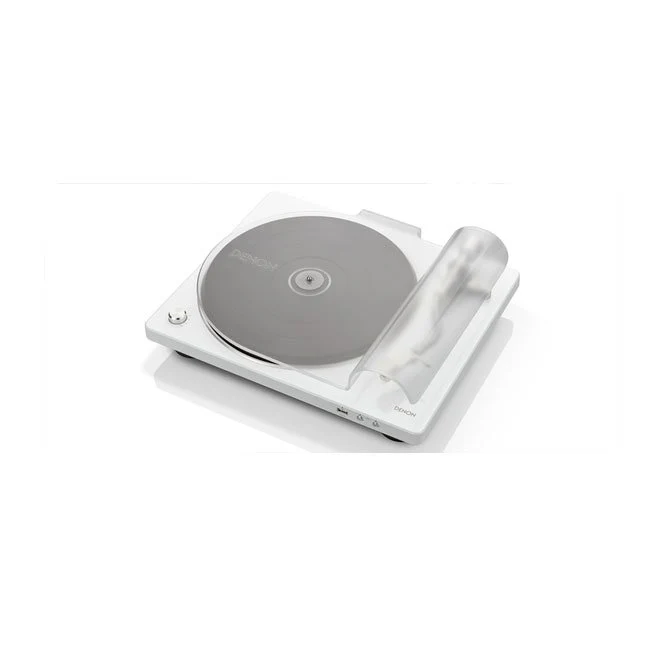 Denon DP450USB Hi-Fi Turntable with original S-Shape tonearm and USB White - Image 3