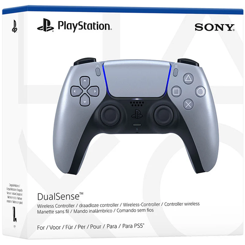 Sony DualSense PlayStation Sterling Silver Wireless Controller PS5 - Image 6