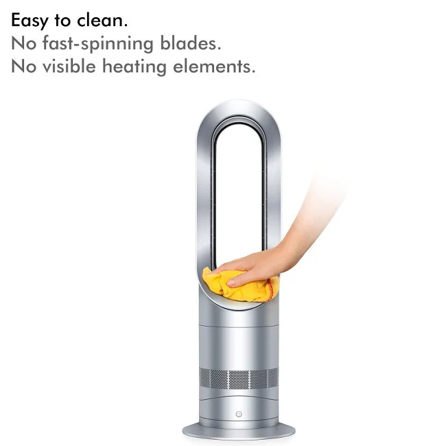 Dyson AM09 Hot + Cool™ Jet Focus Fan Heater White Nickel - Image 4