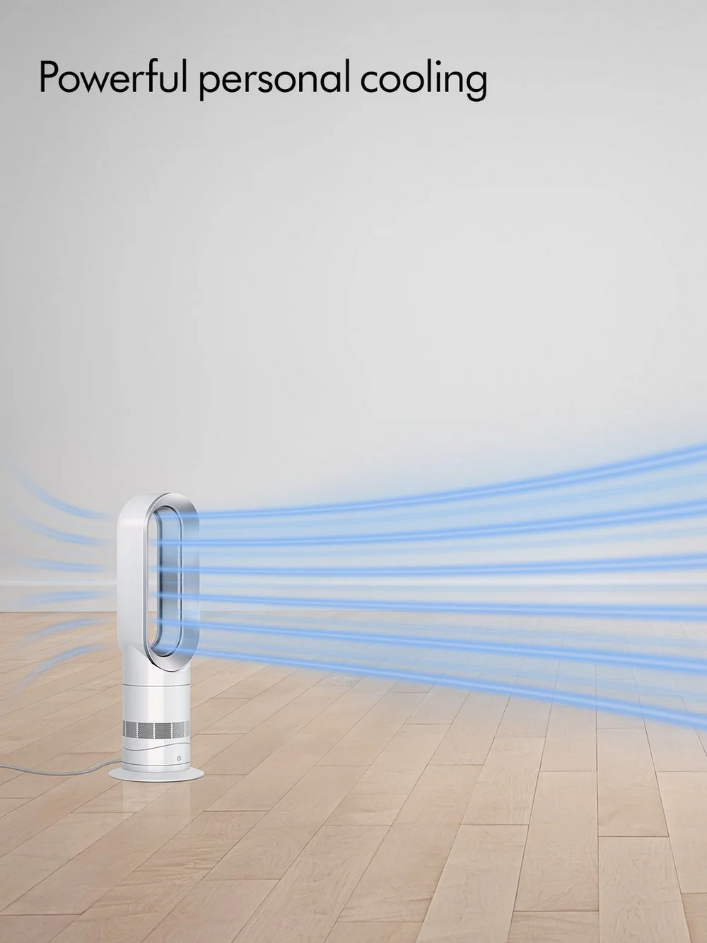 Dyson AM09 Hot + Cool™ Jet Focus Fan Heater White Nickel - Image 7