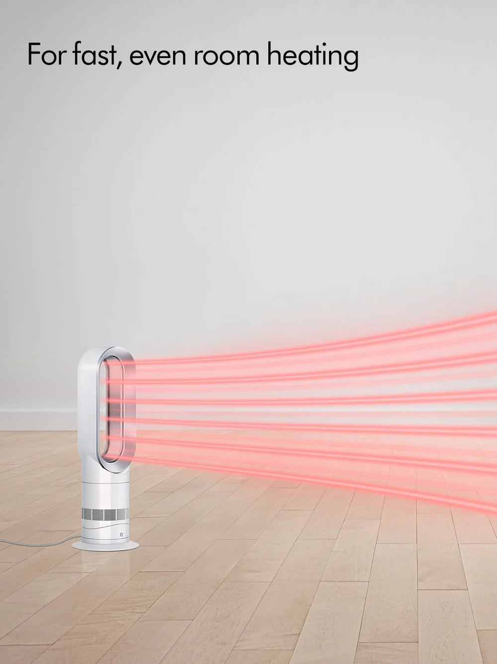 Dyson AM09 Hot + Cool™ Jet Focus Fan Heater White Nickel - Image 8