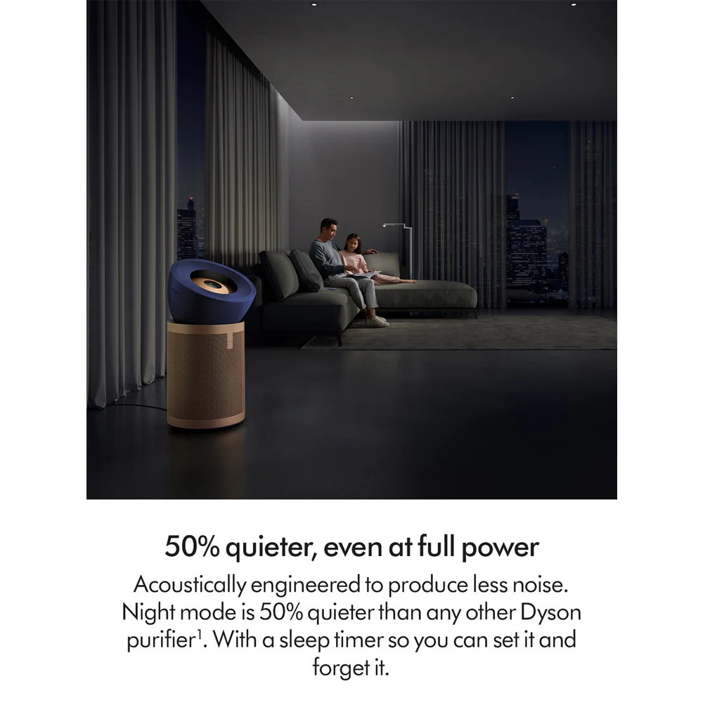 Dyson Big + Quiet Formaldehyde BP04 Purifying Fan Air Purifier - Prussian Blue/Gold - Image 3