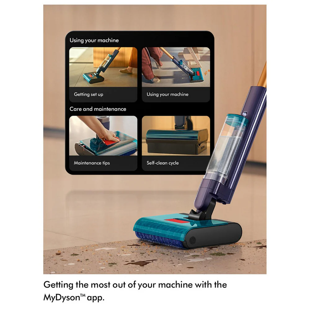 Dyson Clean+Wash Cordless Hygiene Hard Floor Cleaner 45 Minutes Run Time Gold Blue CLEANWASHHYG - Image 11