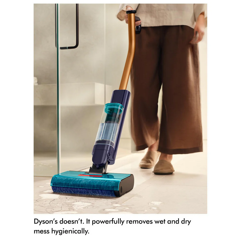 Dyson Clean+Wash Cordless Hygiene Hard Floor Cleaner 45 Minutes Run Time Gold Blue CLEANWASHHYG - Image 4