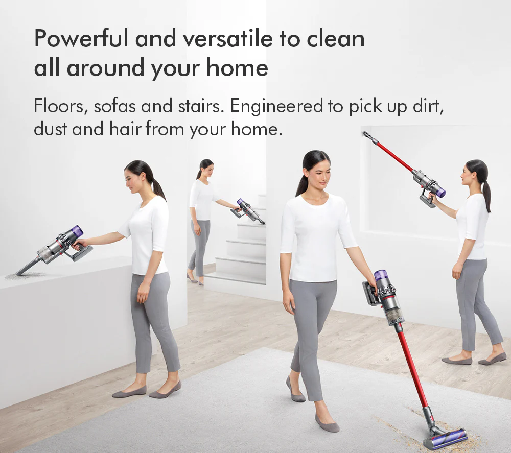 Dyson V11 Extra Cordless Stick Vacuum Cleaner Up To 60 Minutes Run Time Nickel and Red - Image 9